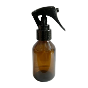 FRASCO DE VIDRO ÂMBAR 60ML COM MINI GATILHO (10 PEÇAS)