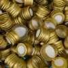 10 Tampas Metal Aluminio R.28m C/ Furo Difusores Com Selo