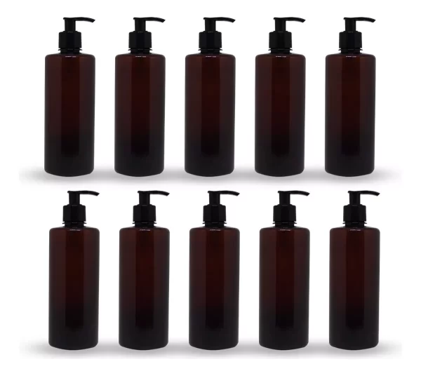 Kit 05 Frasco Elegance 250ml C/válvula Pump